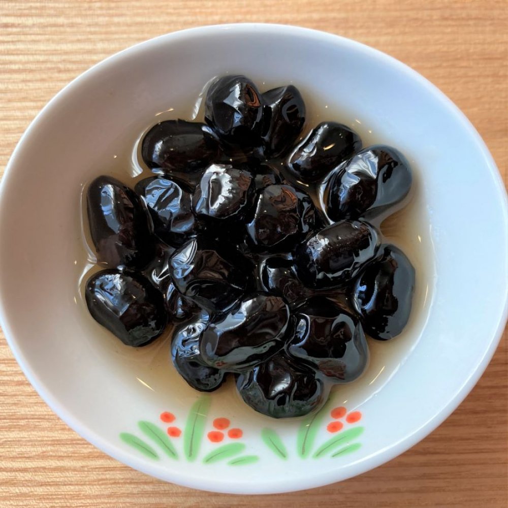 【お正月行事食】蒸し豆で簡単 黒豆煮