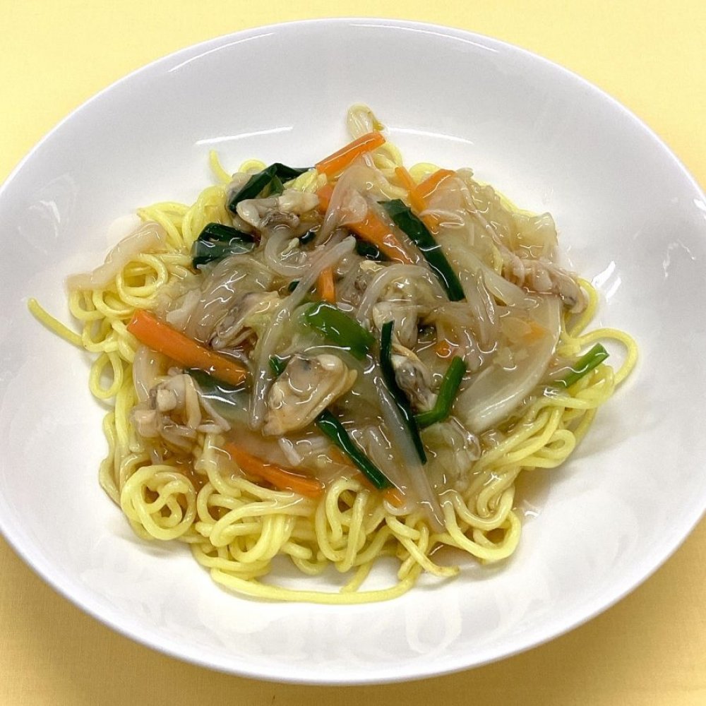 あさりのあんかけ焼きそば