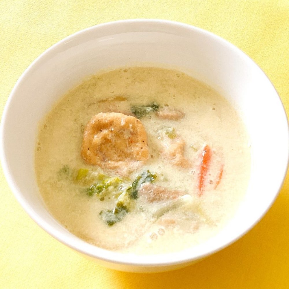 がんも入り豆乳シチュー