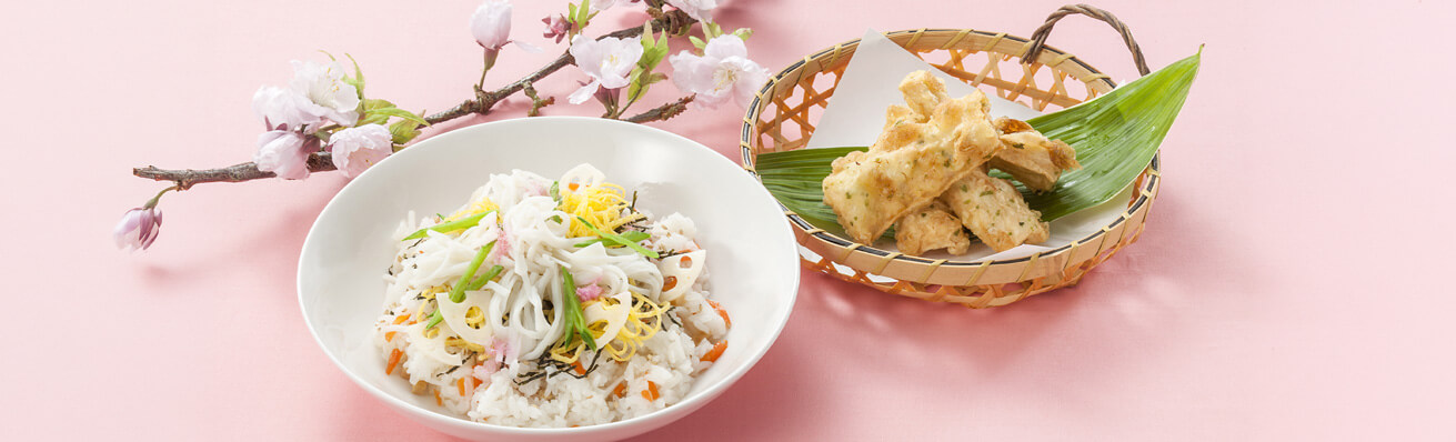 今月の一品：スクール糸かまぼこ（ほぐし）